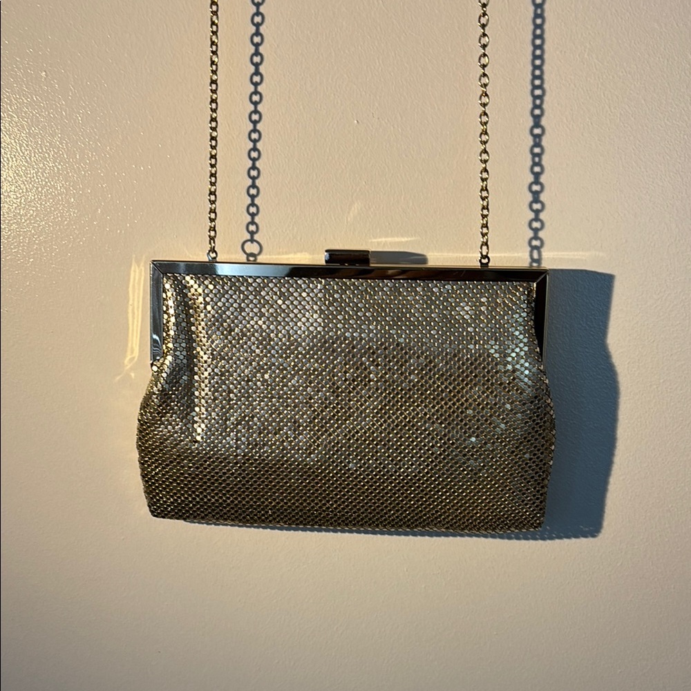 Glamorous Silver Mesh Evening Clutch